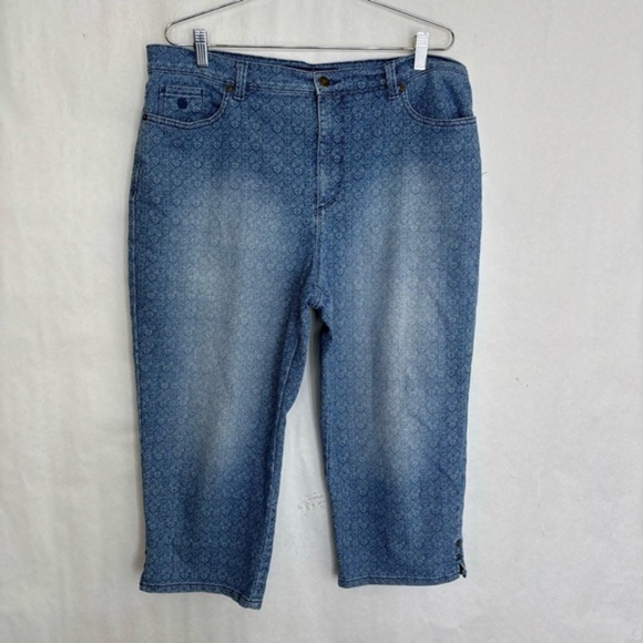 Gloria Vanderbilt capri jeans size 14 - Picture 1 of 6